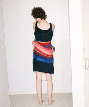 【SALE】Multicolor Border Knit Dress