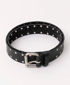 35mm Width Studs Leather Belt