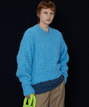 【SALE】Many Color Shaggy Knit Pullover