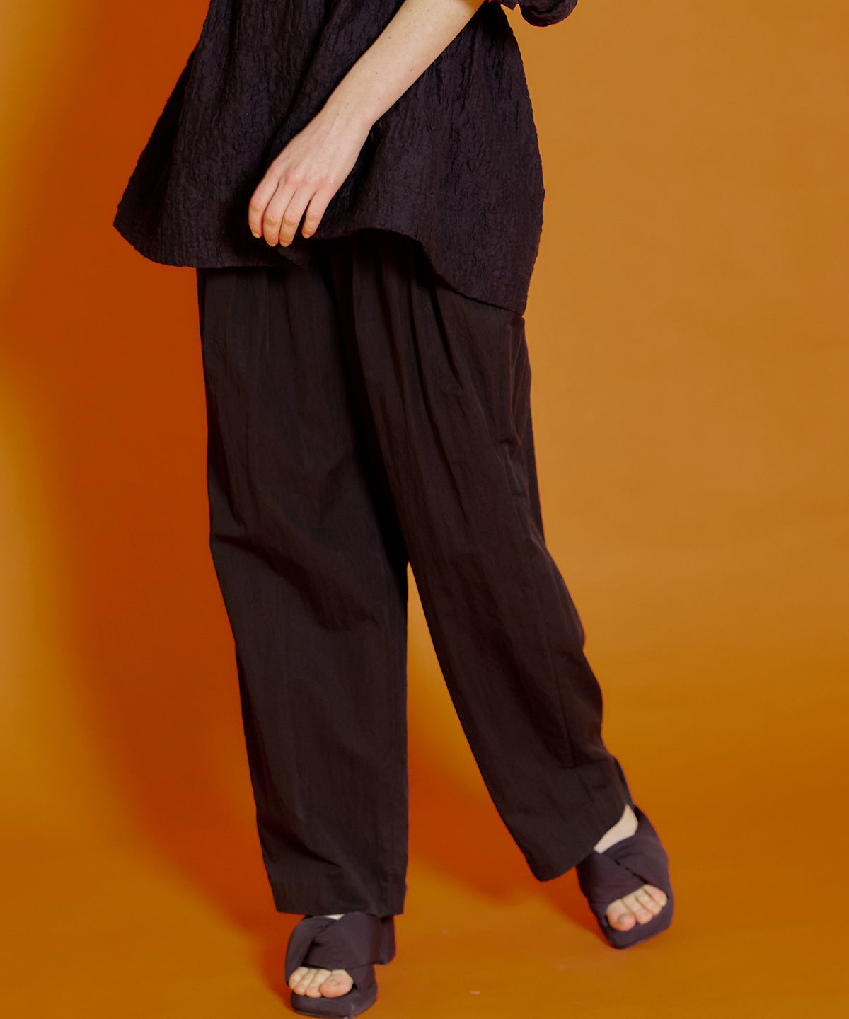 【SALE】Cotton Nylon High Waist Balloon Pants