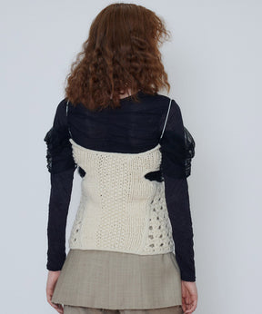 【SALE】Hand Knit Bustier