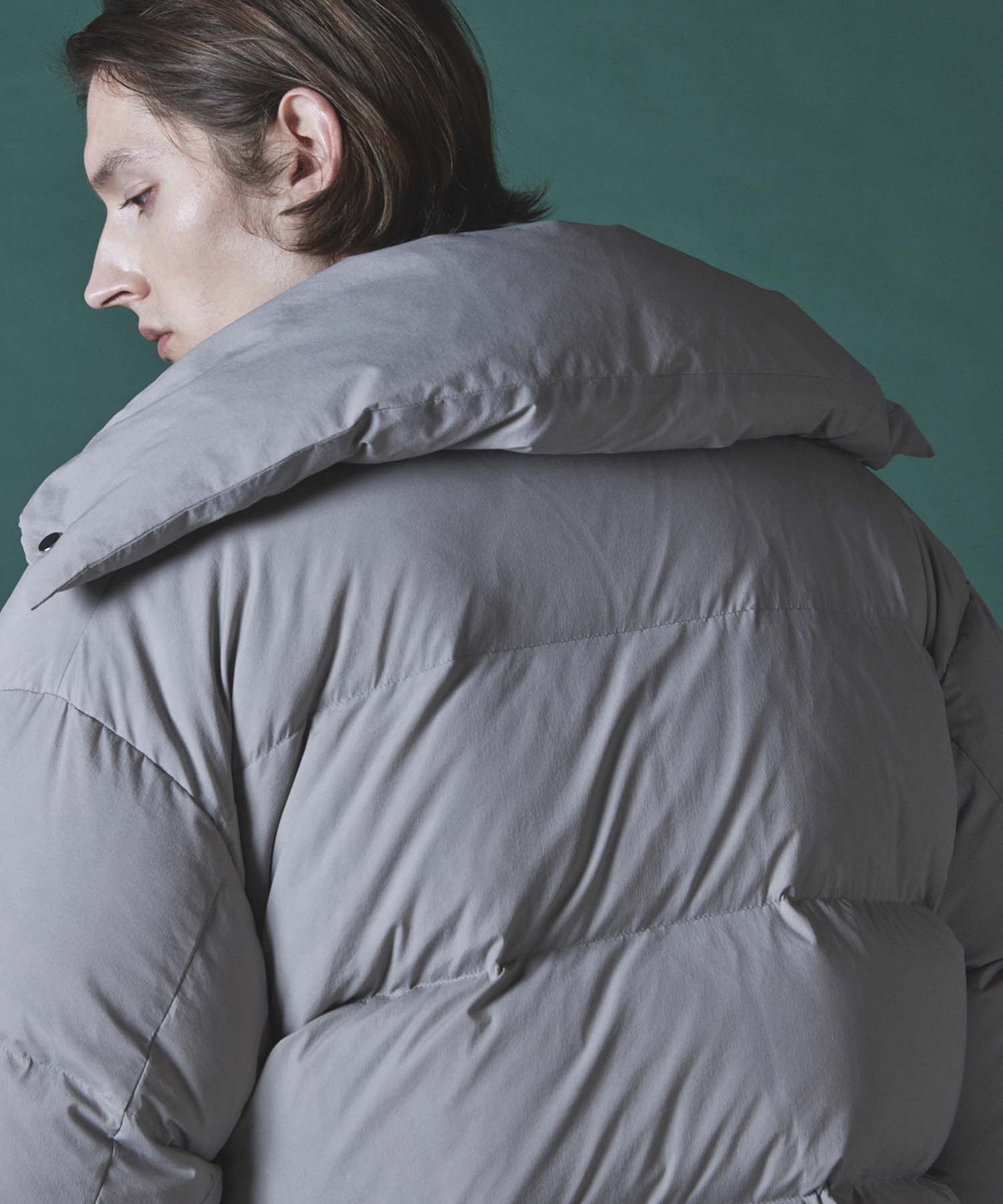 Stretch Nylon Prime-Over Down Jacket