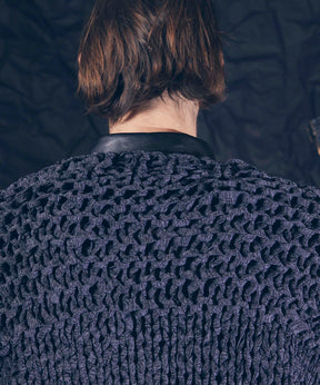 Prime-Over Hand Knit Chain Mail Pullover