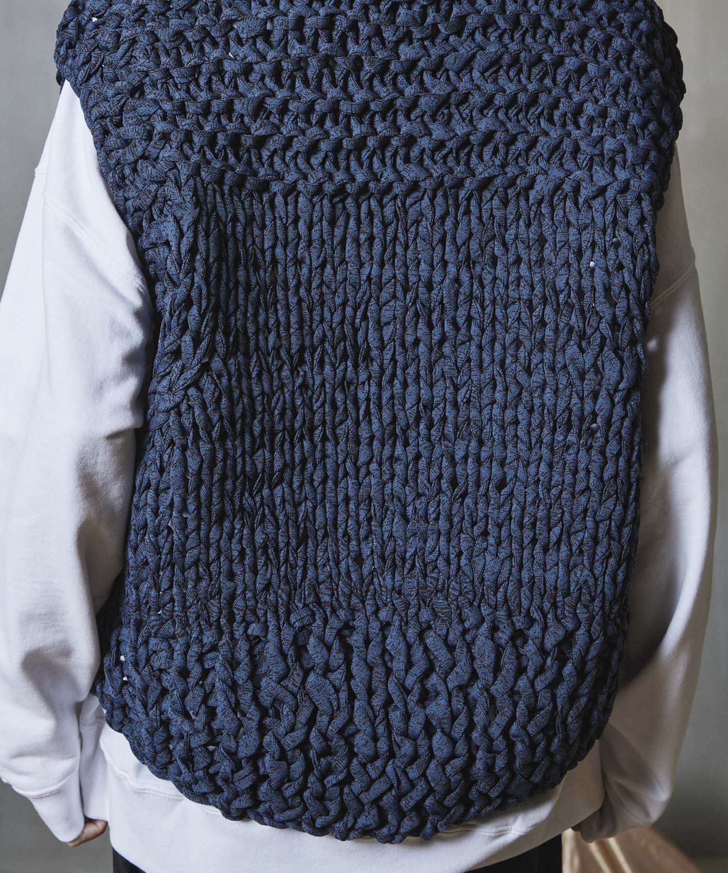 Prime-Over Hand Knit Chain Mail Vest