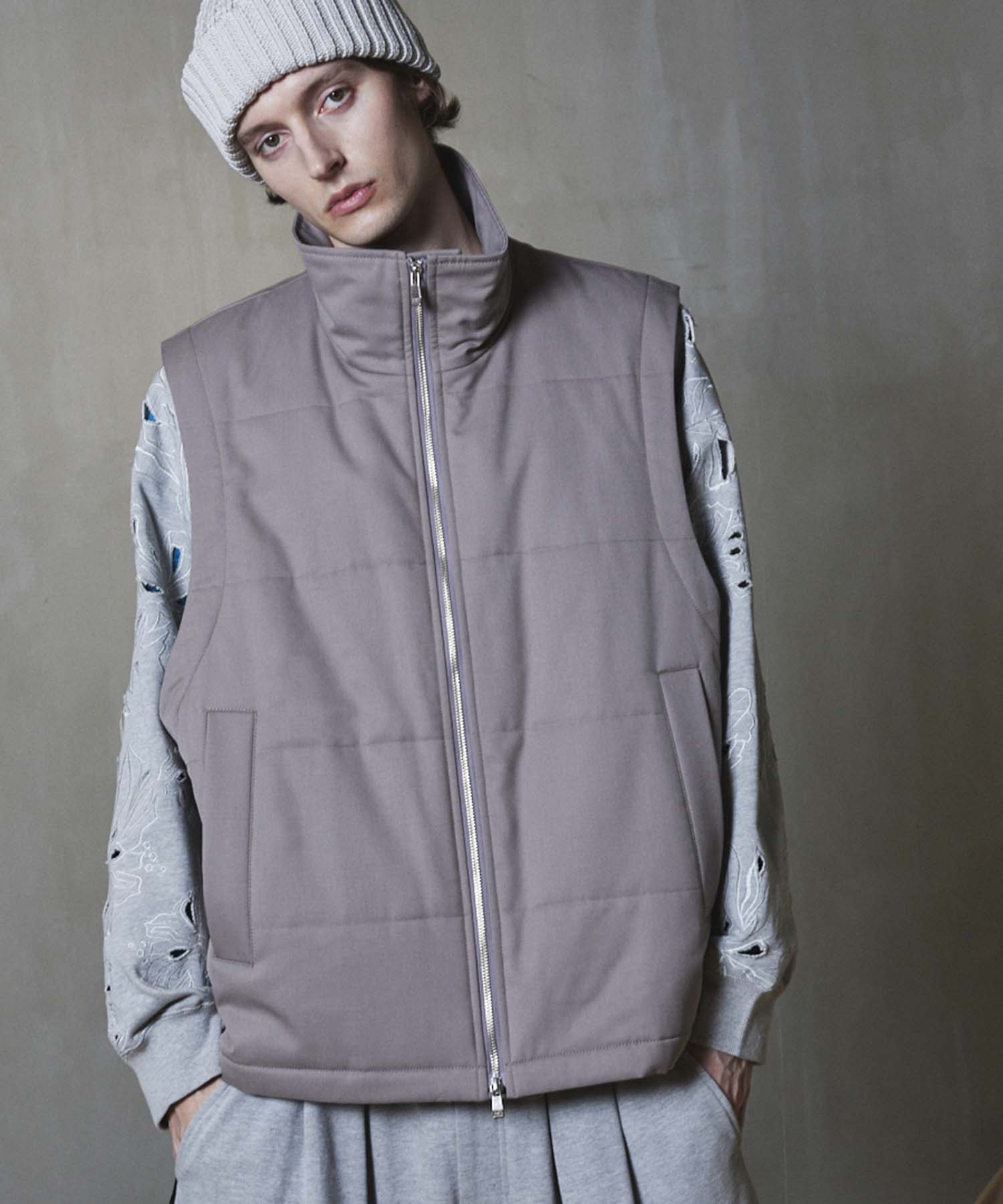 T/W Stretch Prime-Over Puffer Vest