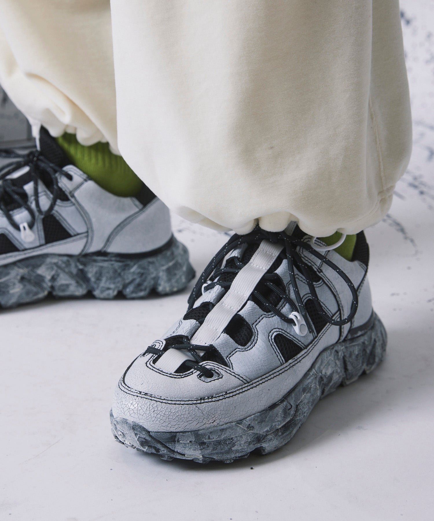 【SPECIAL SHOES FACTORY COLLABORATION】Vibram Sole Lace-Up Sneaker Made In TOKYO