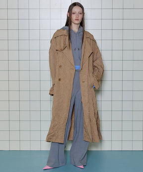 Washer Pleats Trench Coat