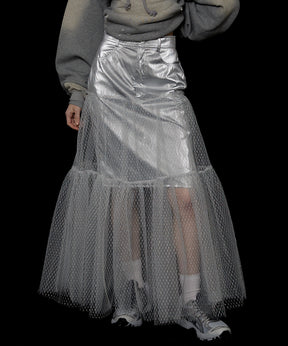 【SALE】Metallic Hard Tulle Skirt