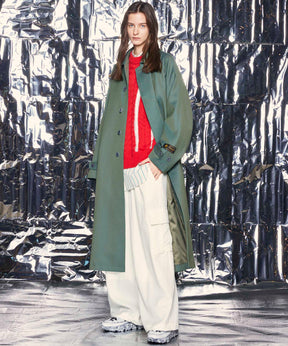 【Italian Dead Stock Fabric】Prime-Over Long Length Shirt Coat