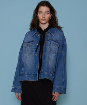 2way Oversizedd Denim Jacket