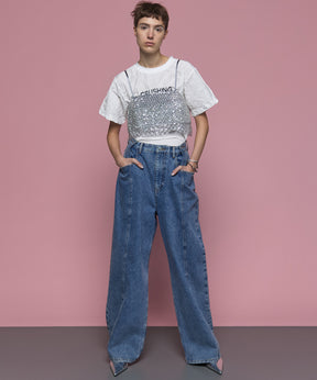 2way Waist Denim Pants