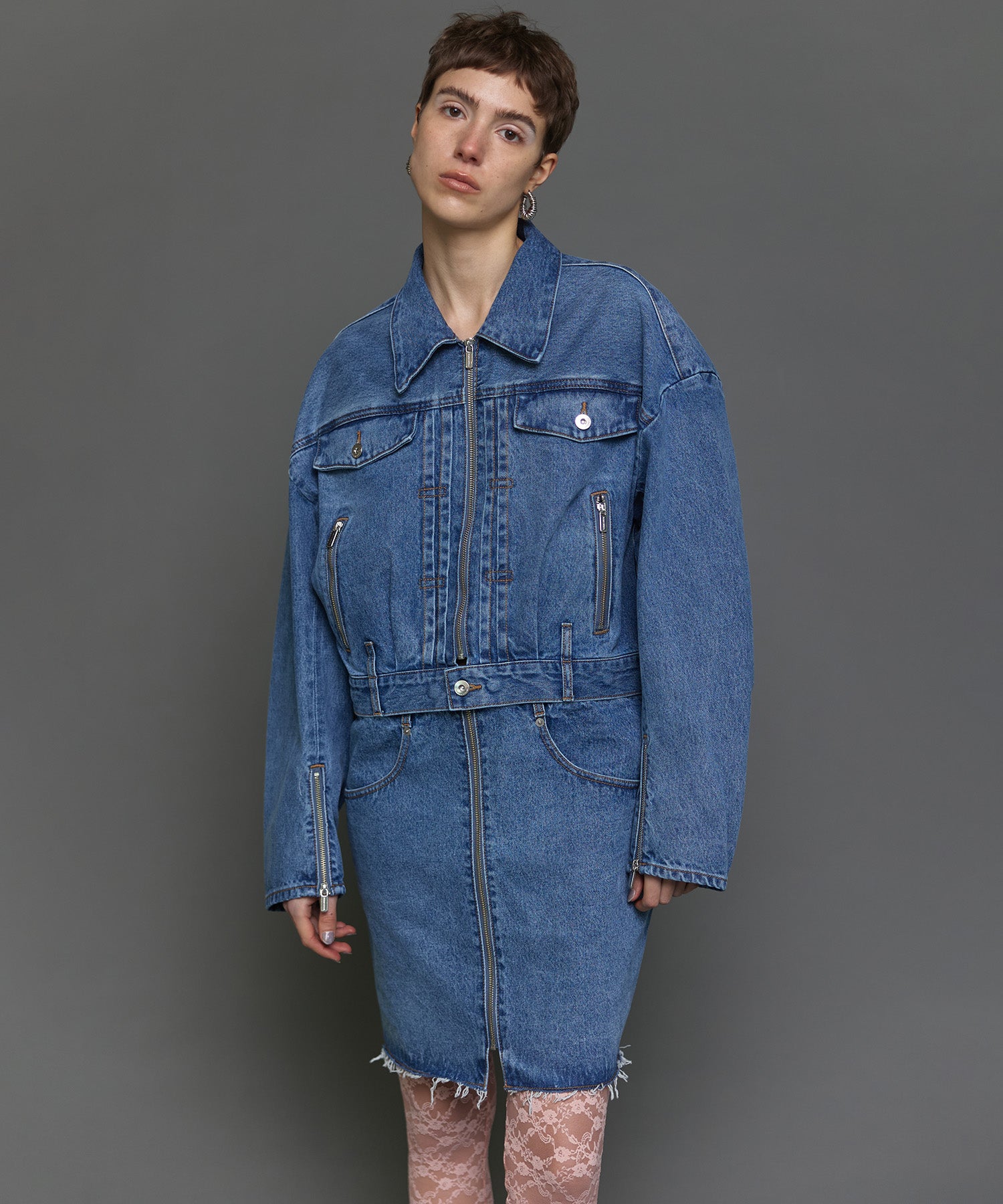 Multiway Denim Coat