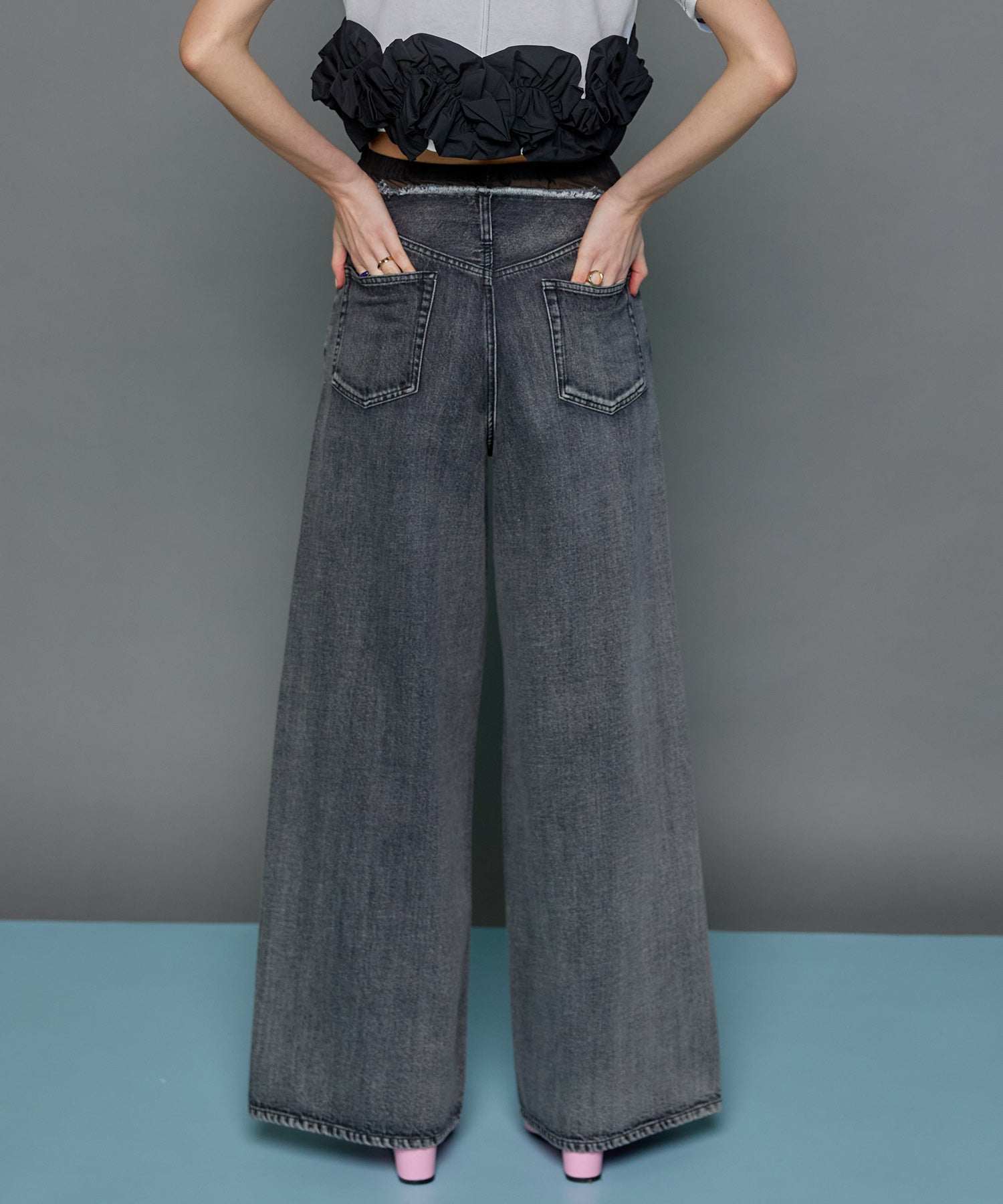 Gradation Wide Denim Pants