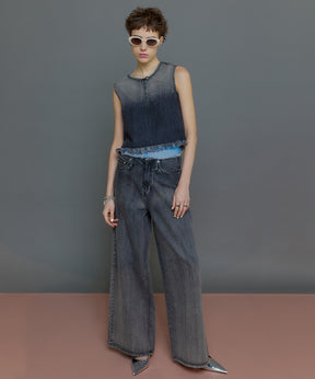 Gradation Wide Denim Pants