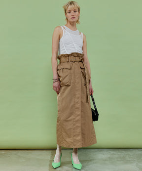 【SALE】Paper Bag Maxi Skirt