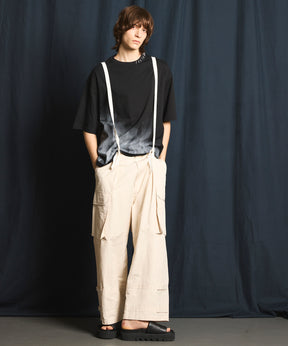 Cotton Nylon Twill Suspender Cargo Pants