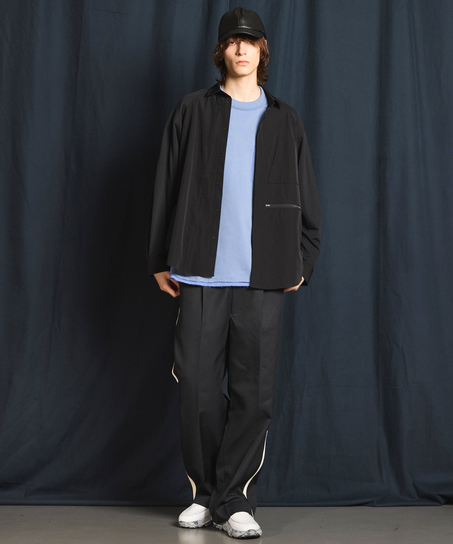 【SPORTS TECH HIGH SPEC LINE】Oversized Many Pockets Zip Shirt