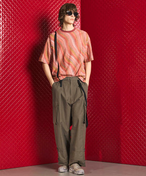 Cotton Nylon Twill Suspender Cargo Pants