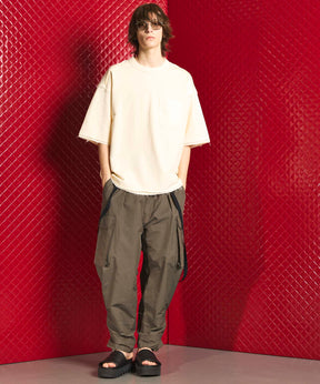 Cotton Nylon Twill Suspender Cargo Pants