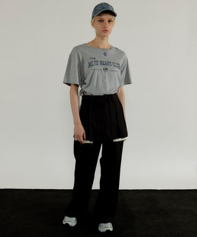 Box Pleated Skirt Pants