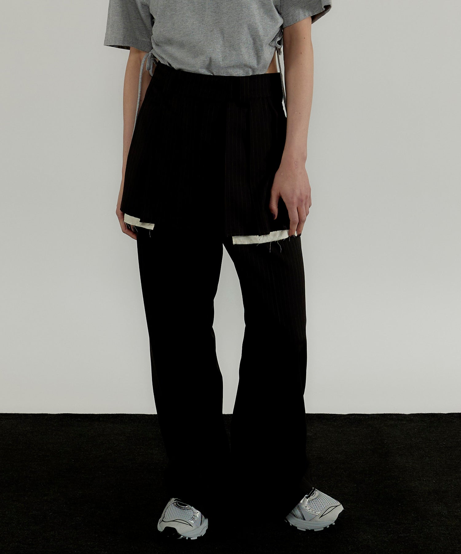 Box Pleated Skirt Pants