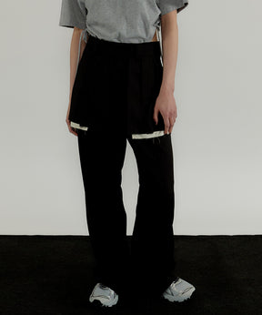 Box Pleated Skirt Pants