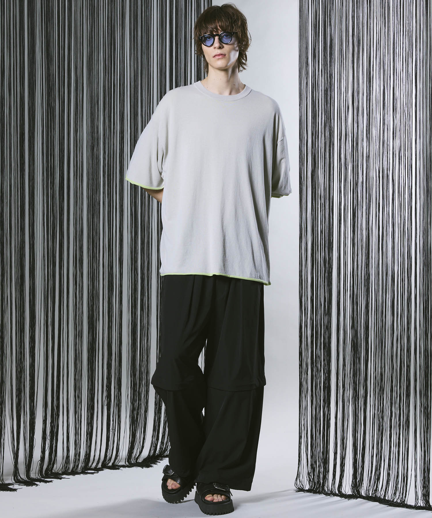 Prime-Over Reversible Crew Neck Knit T-Shirt