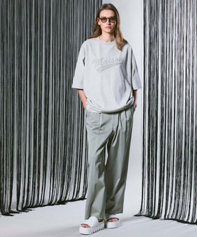 Triacetate Three-Tuck Wide Pants