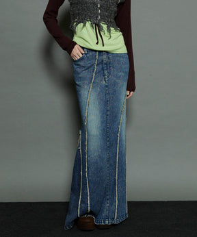 【PRE-ORDER】Cellulose Denim Maxi Skirt