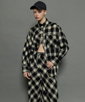 Random Checkered Oversized Shirt