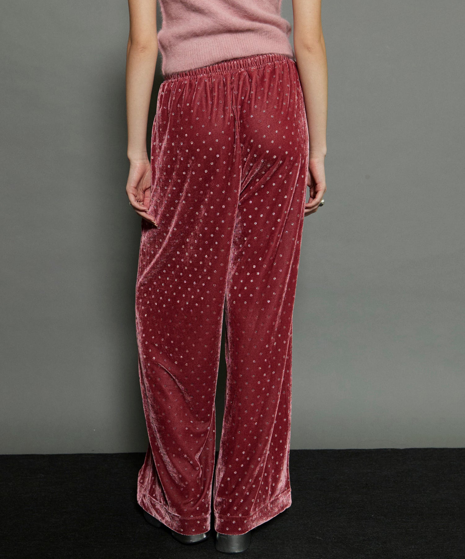 Glitter Dots Velor Pants