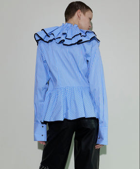 Edge Trim Ruffle Shirt