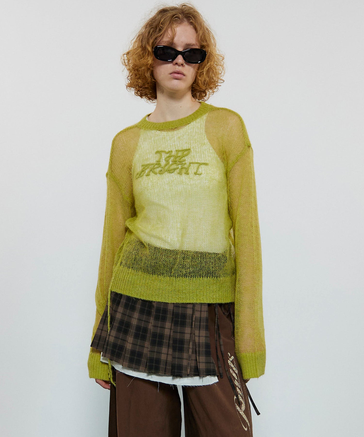 Bright Logo Sheer Knitwear