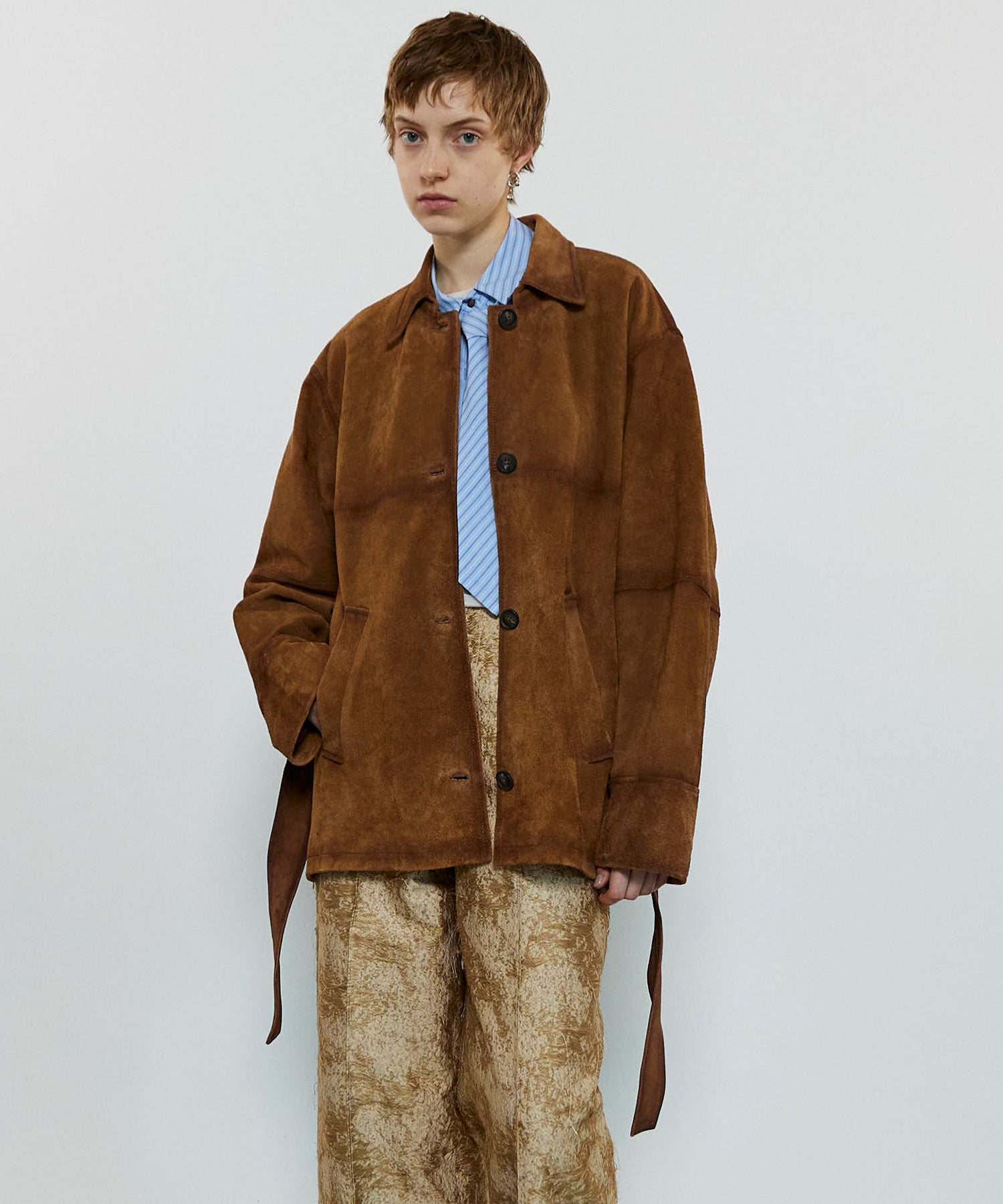 Real Suede Oversized Shirt