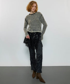 Reversible Mohair Knit Pullover