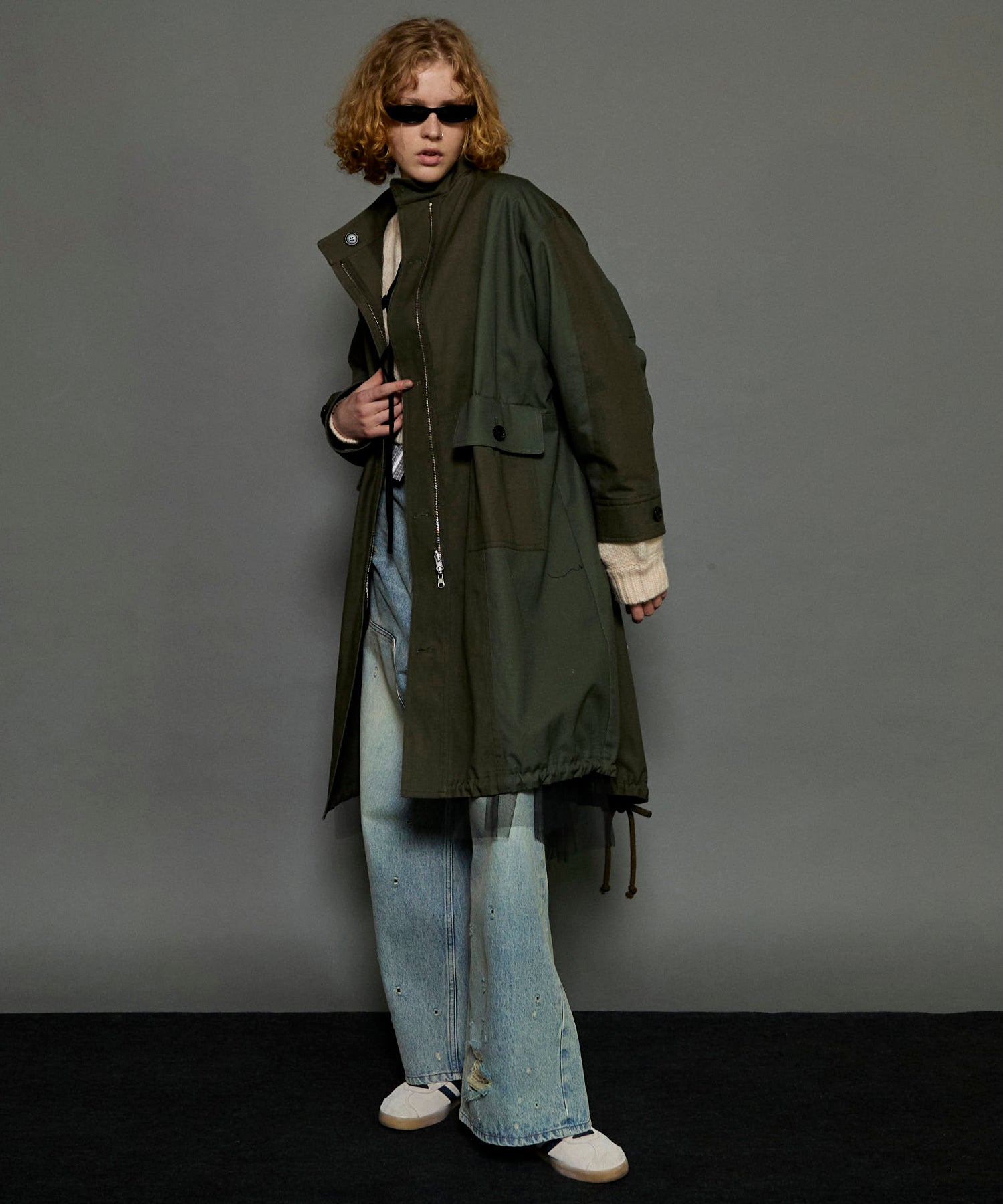 Reversible Tulle Mod Coat