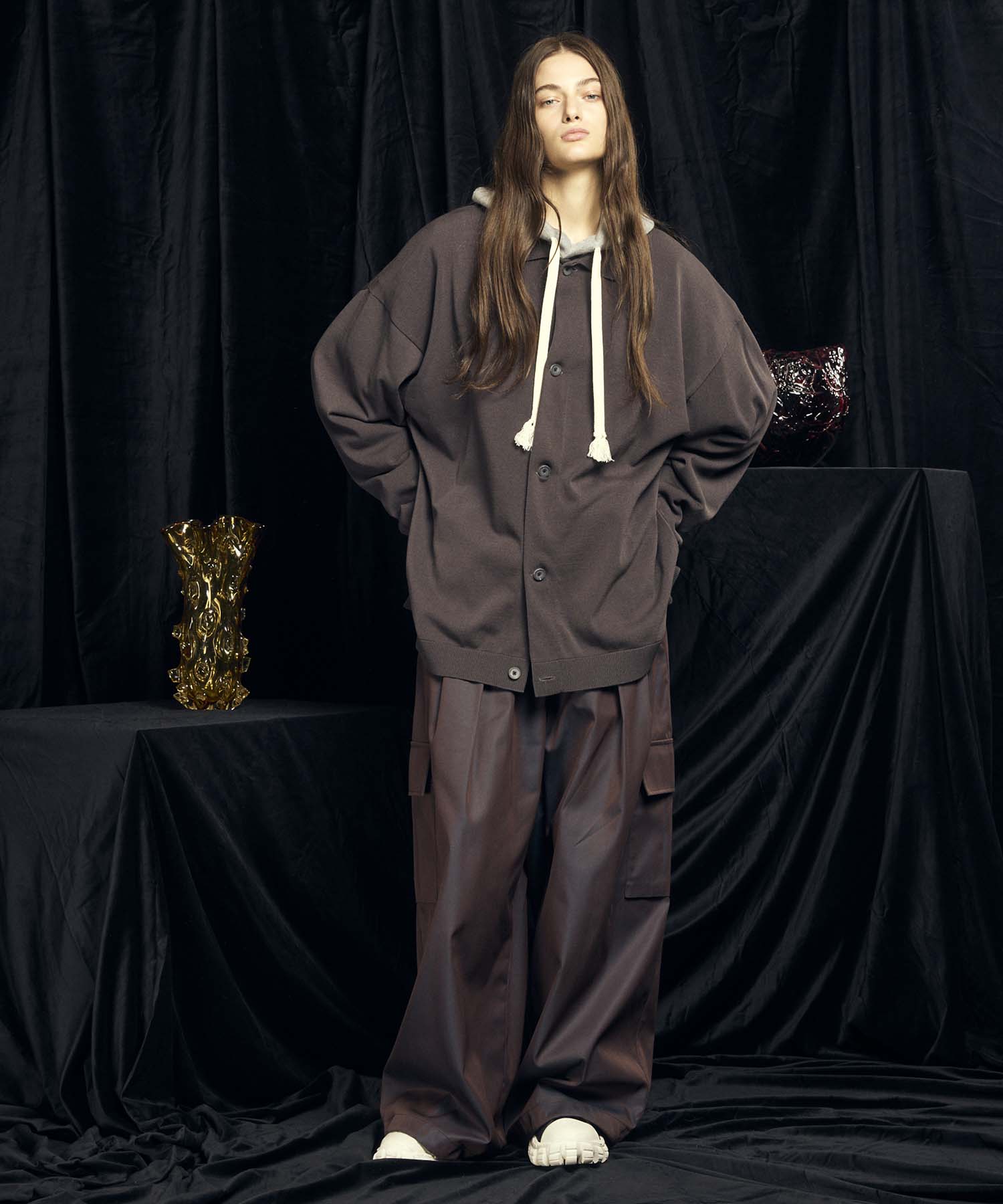 120/2/2 Suvin Cotton Gabardine Prime-Wide Cargo Pants