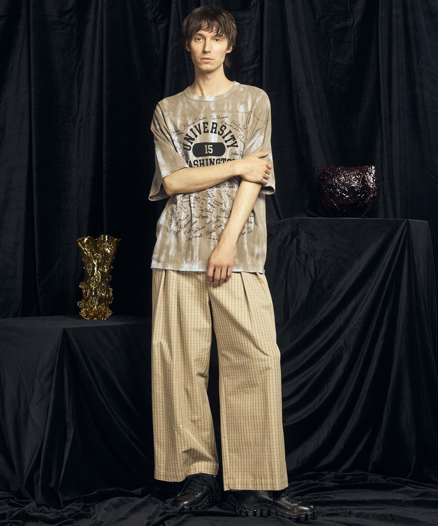 【Italian Dead Stock Fabric】Prime-Wide Two-Tuck Pants