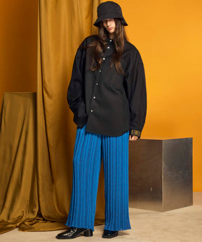 Prime-Wide Sheer Rib Knit Pants