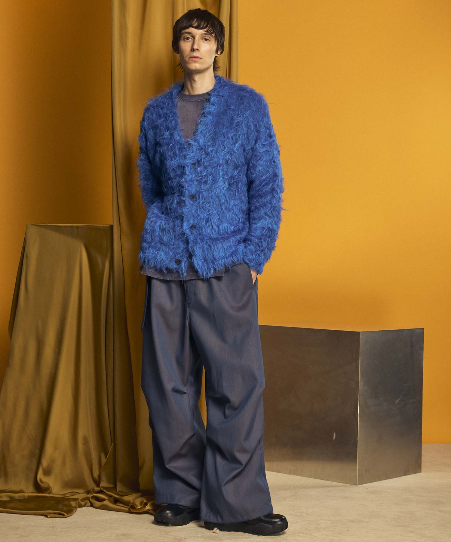 4 Colors Chambray Washable Wool Prime-Wide Snow Pants