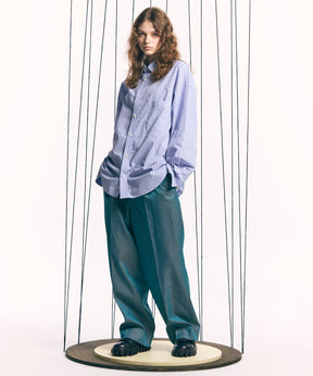 120/2/2 Suvin Cotton Gabardine Prime-Wide One Tuck Pants