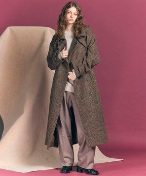 【Italian Dead Stock Fabric】Prime-Over Trench Coat