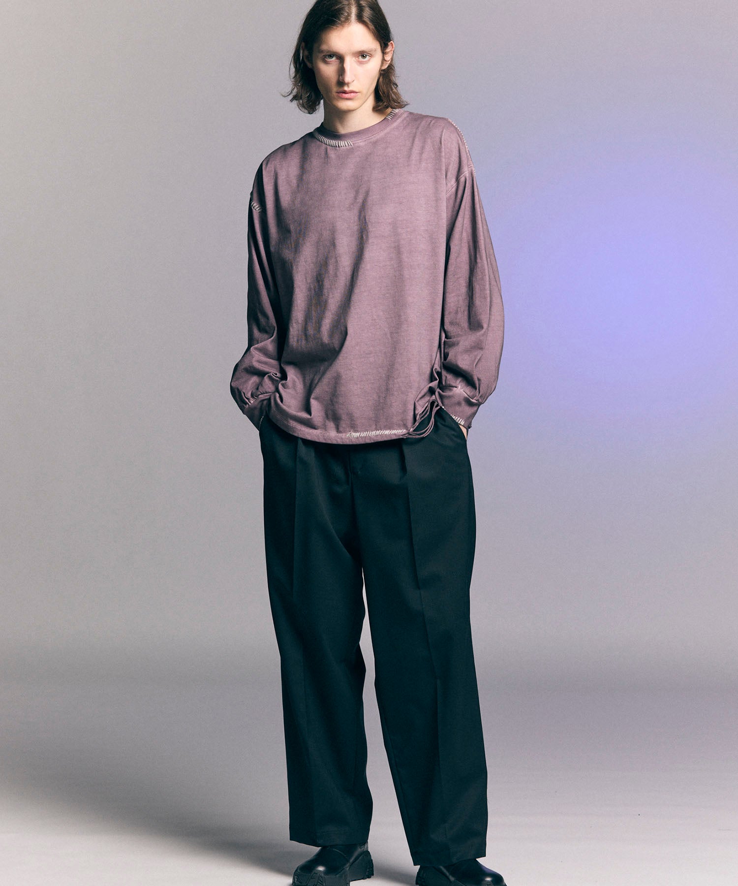 Wool Mix Prime Wide One-Tuck Wide Pants