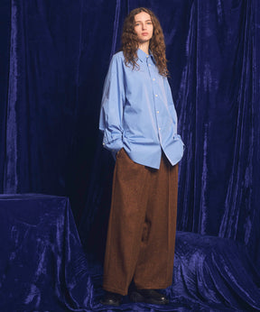 【Italian Dead Stock Fabric】Two-Tuck Wide Pants