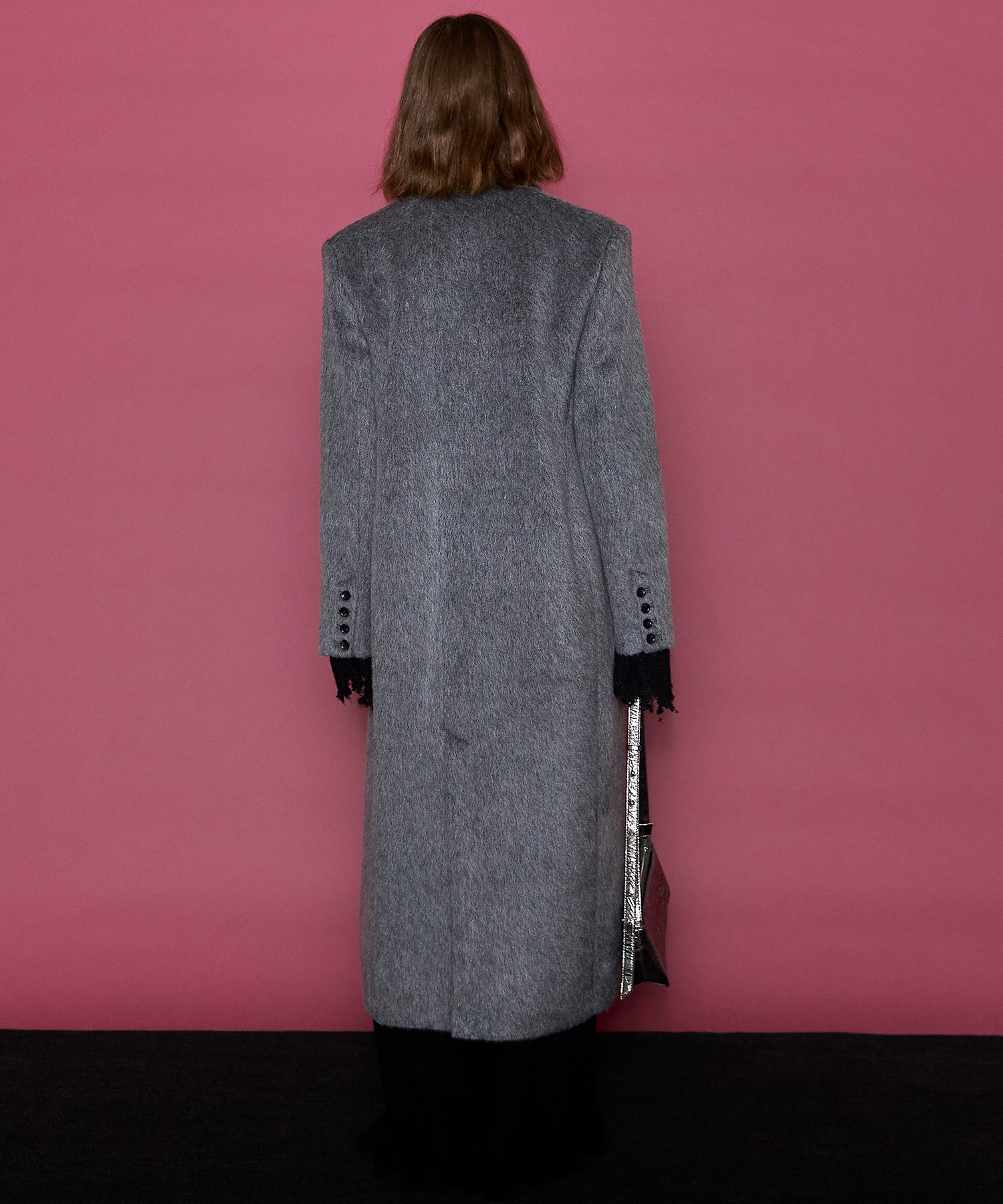 Mohair Shaggy Long Coat