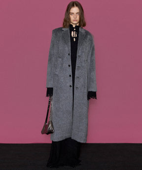 Mohair Shaggy Long Coat