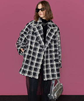 Checkered Over Silhouette Middle Coat