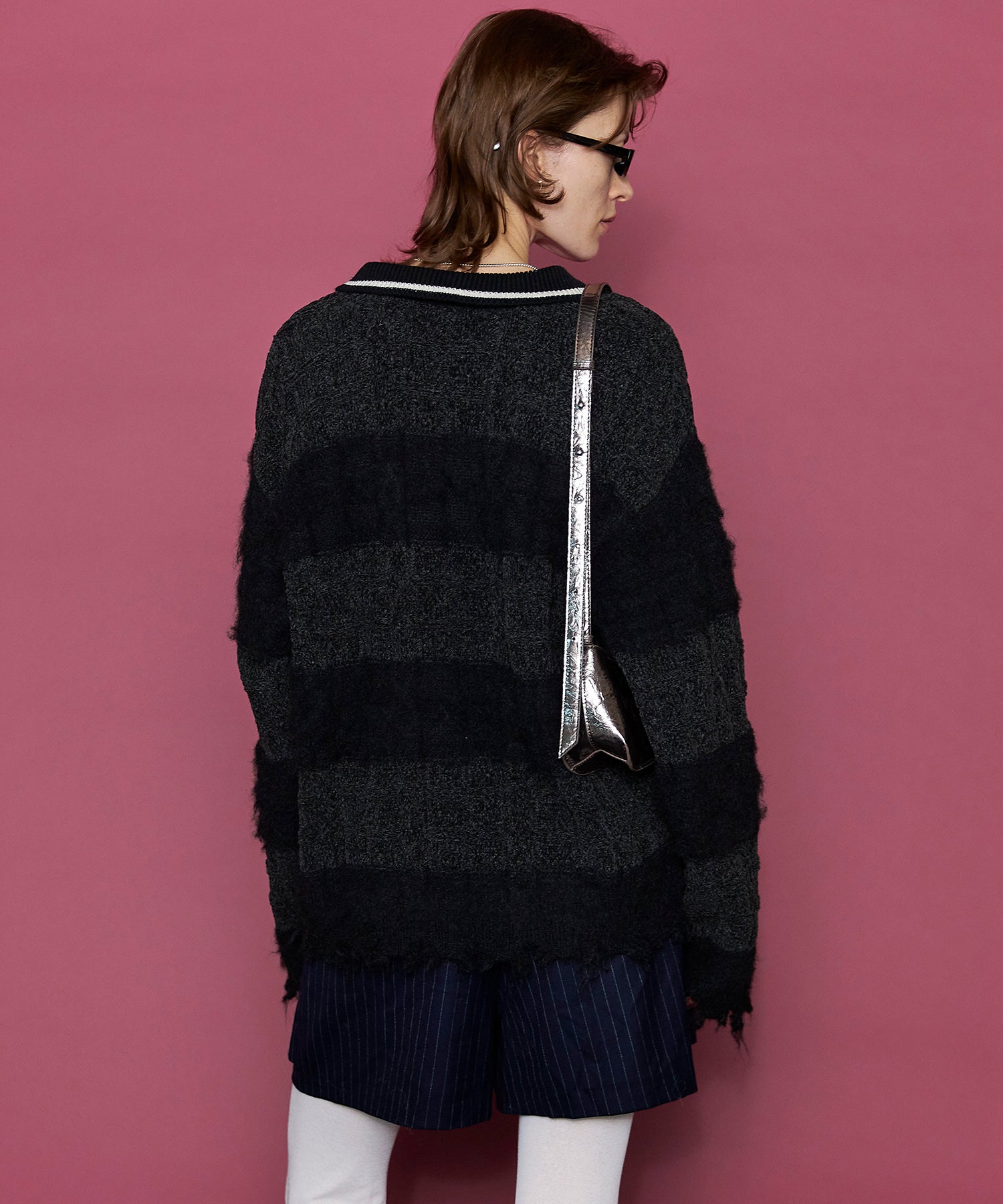 Cable Knitting Border Rugger Knit Tops