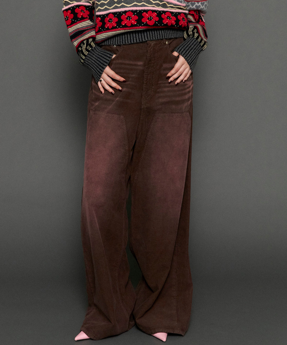 Corduroy Baggy Pants