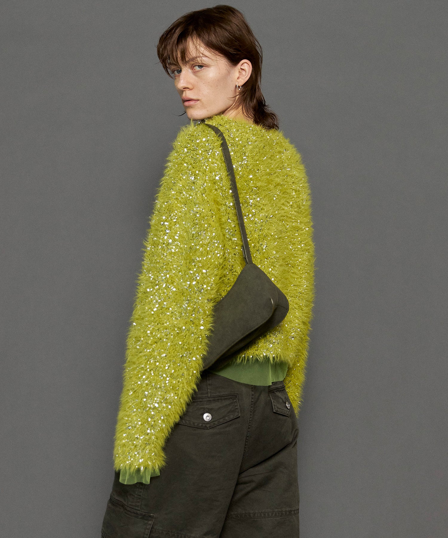 Sparkling Shaggy Knit Pullover